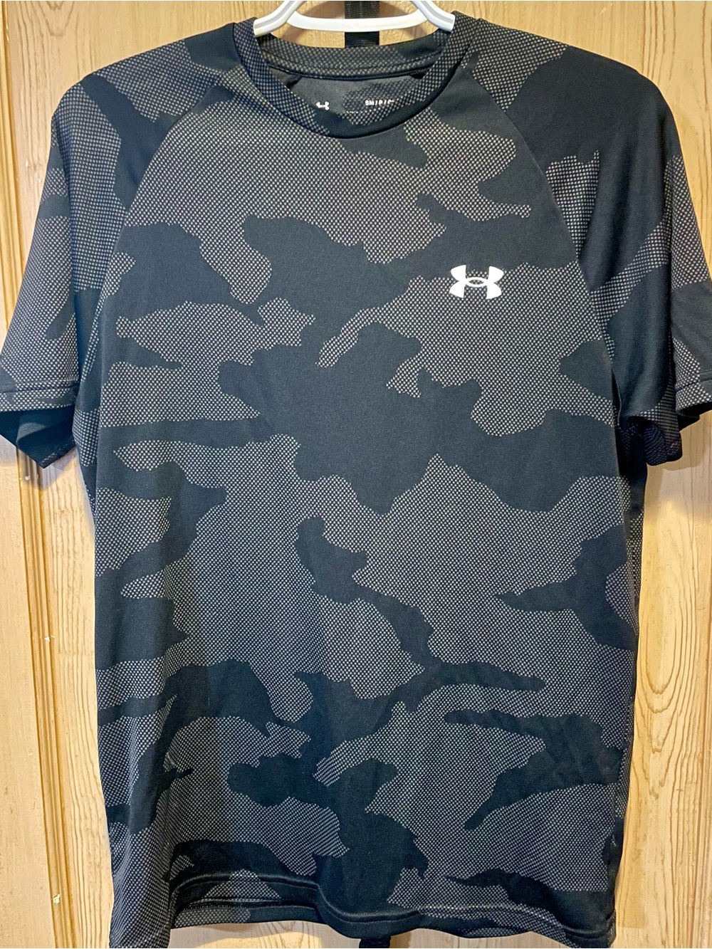 Under Armour Black & Charcoal Camo Short-Sleeve Performance Tee